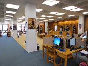 Inside the library