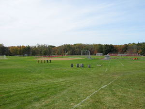 The school baseball field