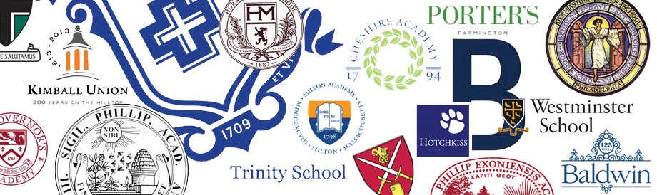 Collage of private school logos