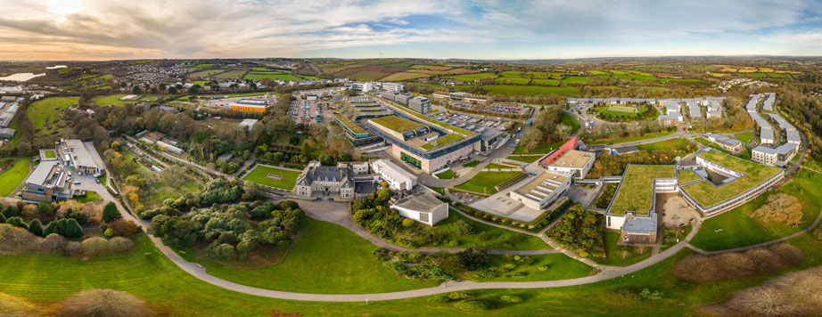 falmouth University aerial view