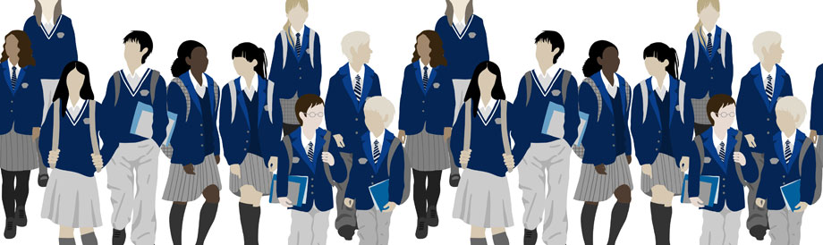 A rendering of private school students