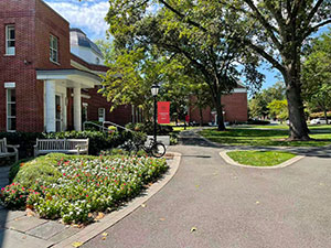 Walkway to Lawreneceville's Admission Office