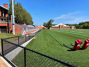 The school sports field