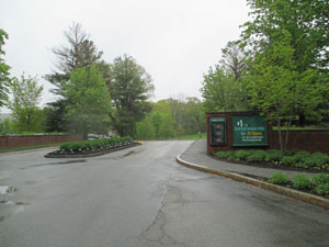 The entrance to Babson
