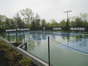 Babson's tennis court