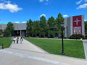 Walkway from library