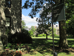 Pathway toward the Admissions building
