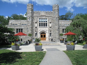 Frontal view of the campus center