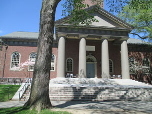 Memorial Hall in the north of Harvard Yard