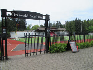 Entrance to Griswold Stadium