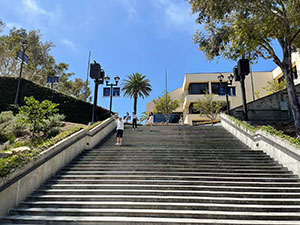 Stairway to main buildings Stairway to main buildings