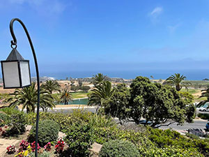 Scenic view of campus and the Pacific Scenic view of campus and the Pacific