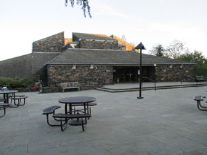Patio outside the dining hall