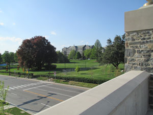 A scenic view of the campus