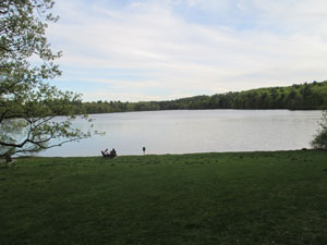 Lake Waban is located nearby